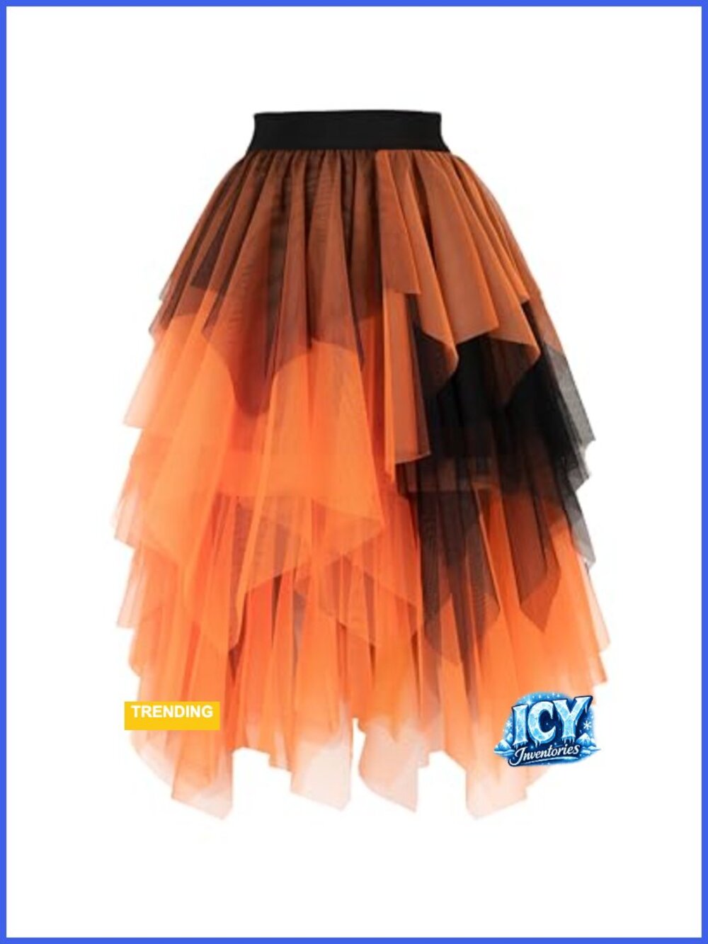 Women's High Waist Midi Tulle Skirt A-Line Layered Mesh Tutu